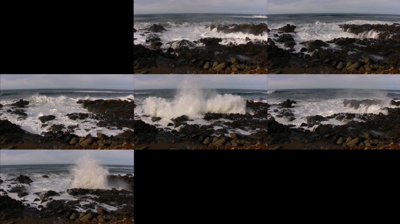 Wave ocean footage